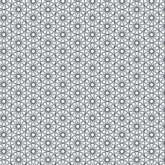 Flat design complex arabesque pattern