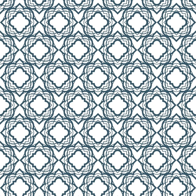 Flat design complex arabesque pattern