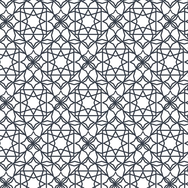 Плоский дизайн сложный арабский узор
