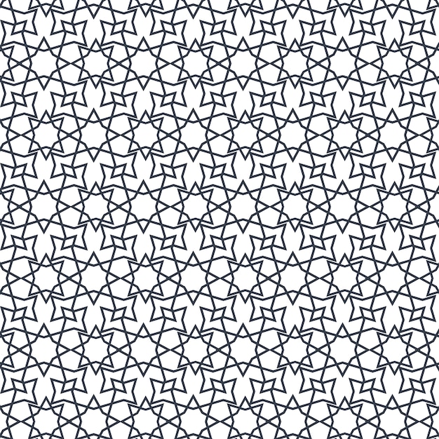 Flat design complex arabesque pattern