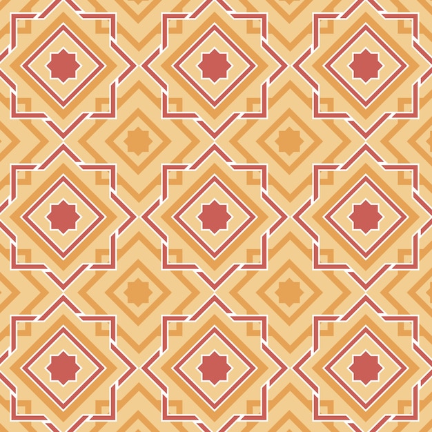 Flat design complex arabesque pattern