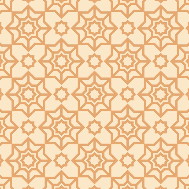 Free vector flat design complex arabesque pattern
