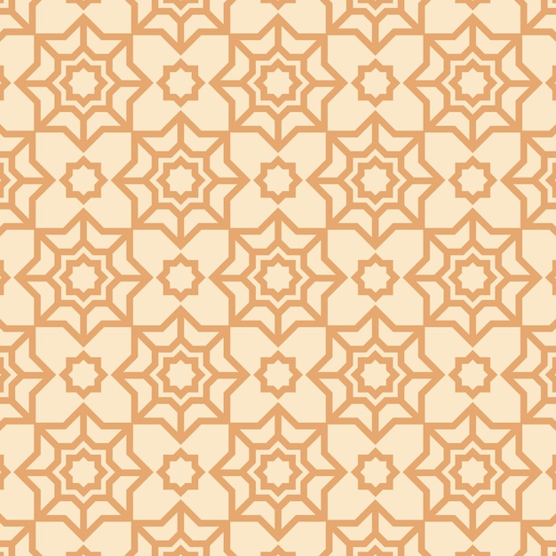 Free vector flat design complex arabesque pattern