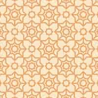 Free vector flat design complex arabesque pattern