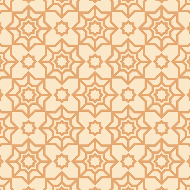 Flat design complex arabesque pattern