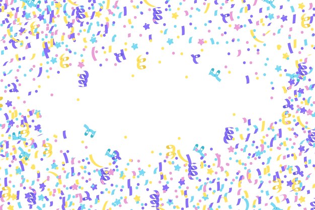 Free Vector flat design confetti background