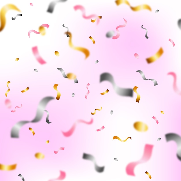 Free vector flat design confetti background