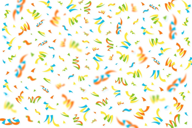 Flat design confetti background