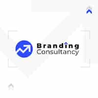 Free vector flat design consultancy logo template