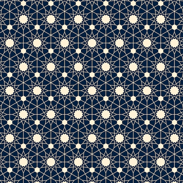 Flat design creative arabesque pattern