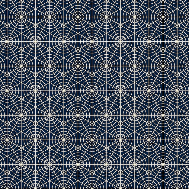 Flat design creative arabesque pattern