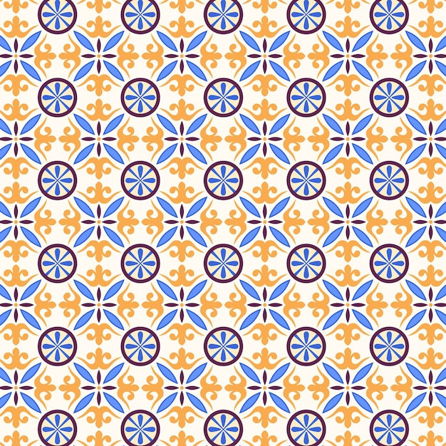 Free vector flat design creative arabesque pattern