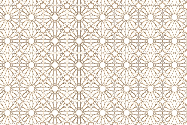 Free vector flat design creative arabesque pattern