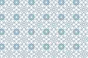 Free vector flat design creative arabesque pattern