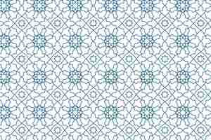 Free vector flat design creative arabesque pattern