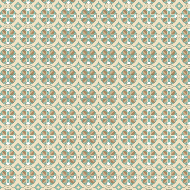 Free vector flat design creative arabesque pattern