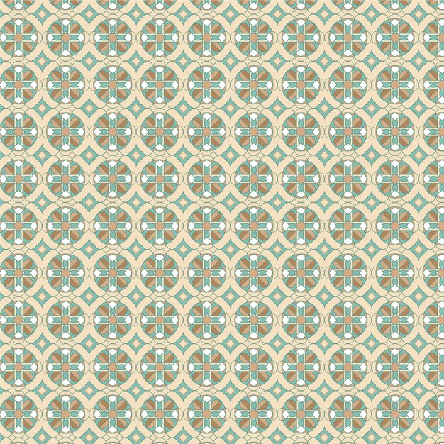 Flat design creative arabesque pattern