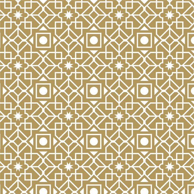 Flat design creative arabesque pattern