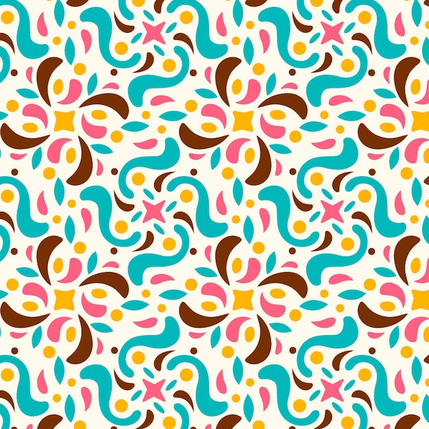 Flat design creative arabesque pattern