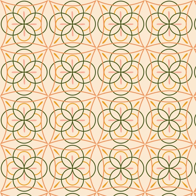 Free vector flat design creative arabesque pattern