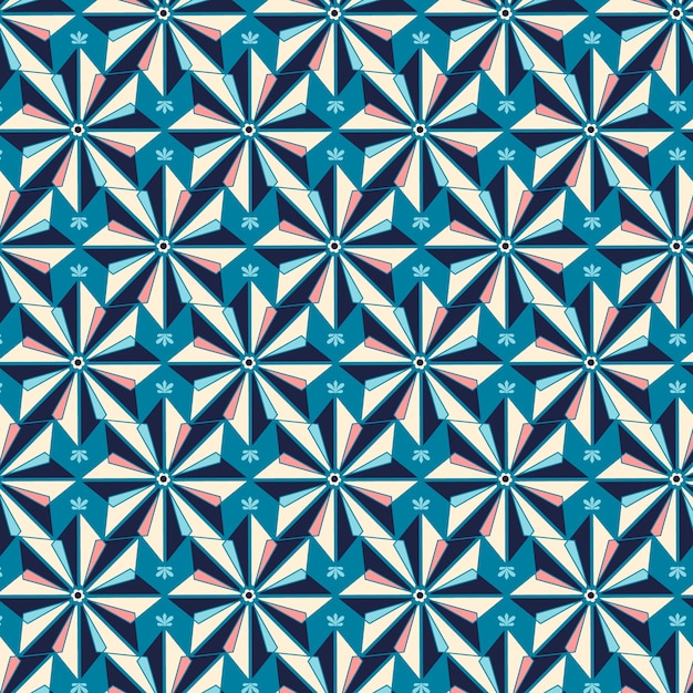 Flat design creative arabesque pattern