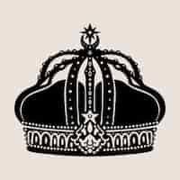 Free vector flat design crown silhouette