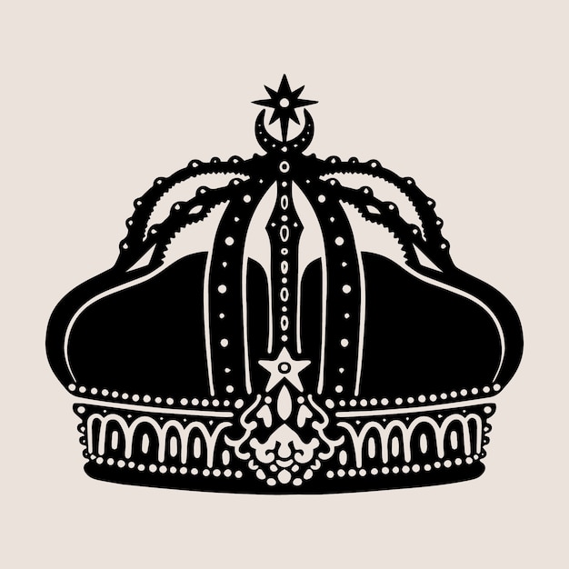 Free Vector flat design crown silhouette