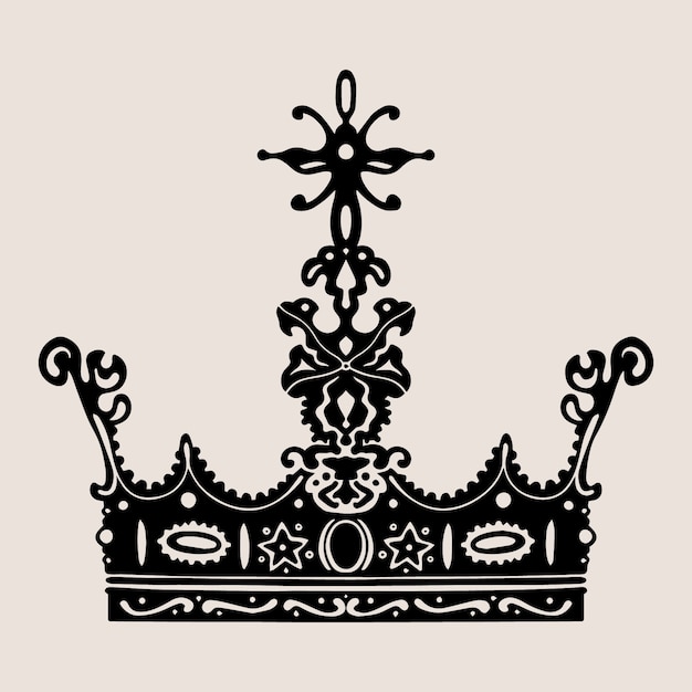 Free Vector flat design crown silhouette