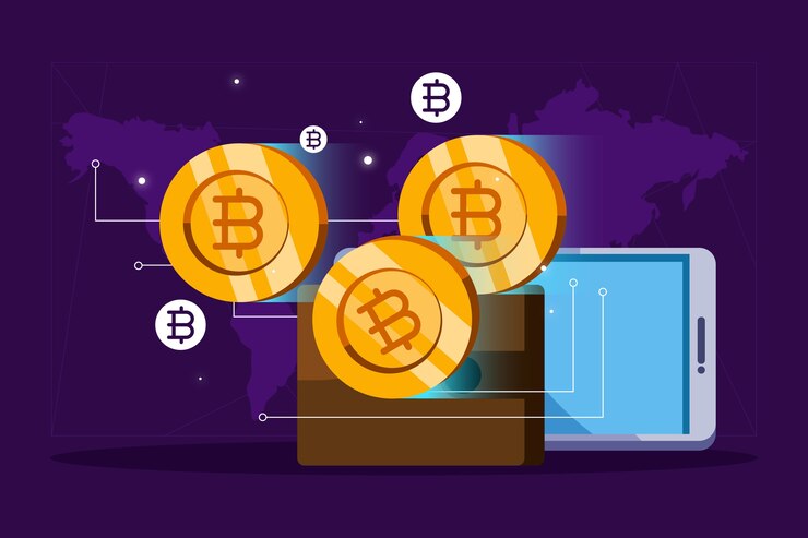 Free Vector flat design cryptocurrency concept