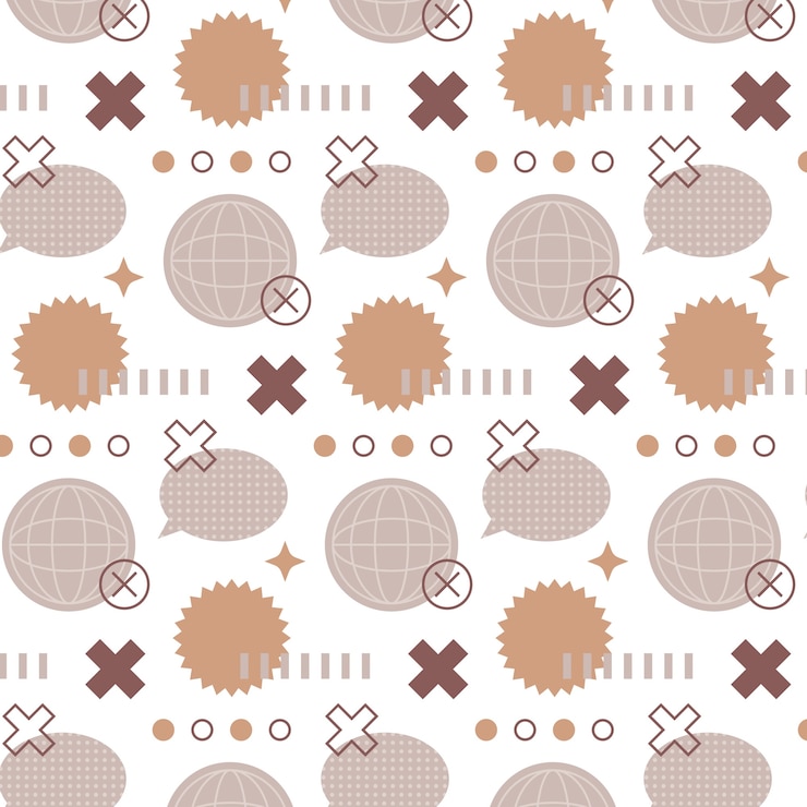 Free Vector flat design cutout collage pattern