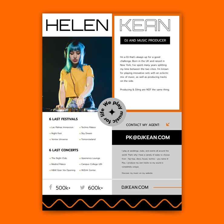Free Vector flat design cv template