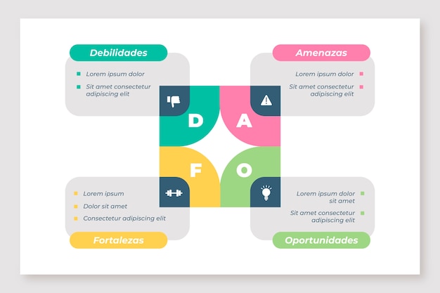 Free vector flat design dafo infographic design