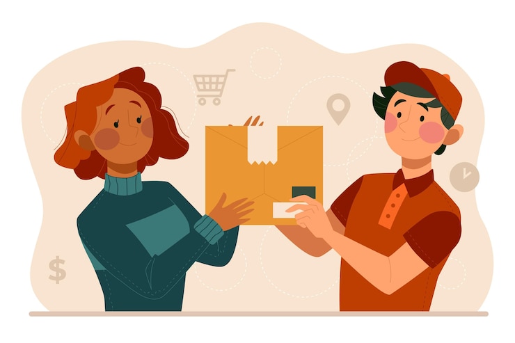 Free Vector flat design delivery concept