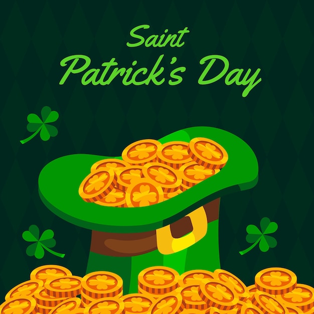 Free vector flat design detailed st. patrick's day