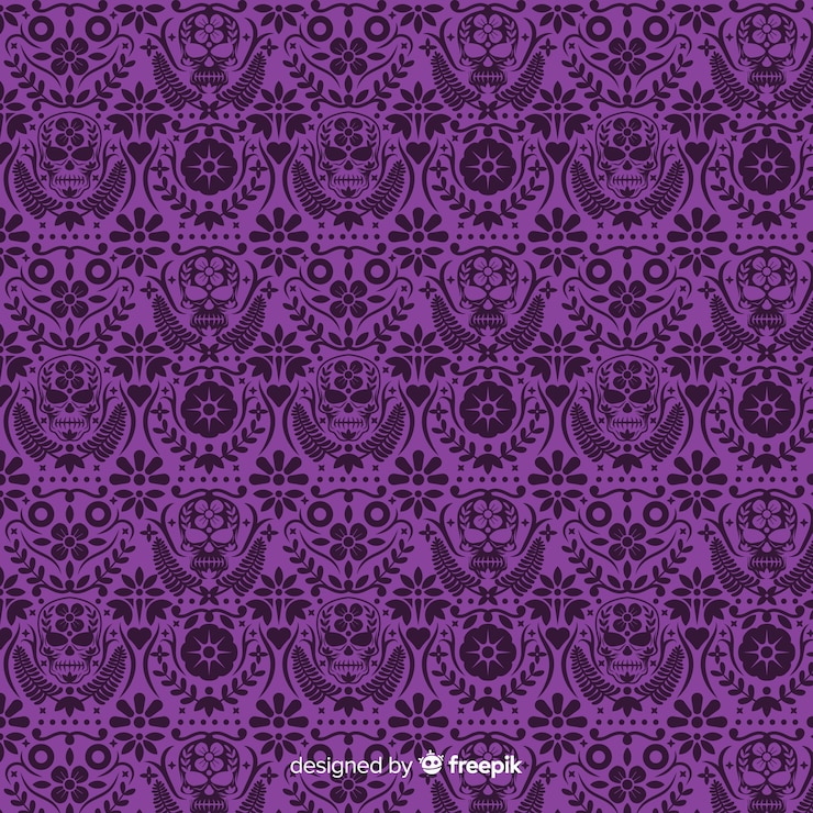 무료 Vector dia de muertos 패턴의 평면 디자인