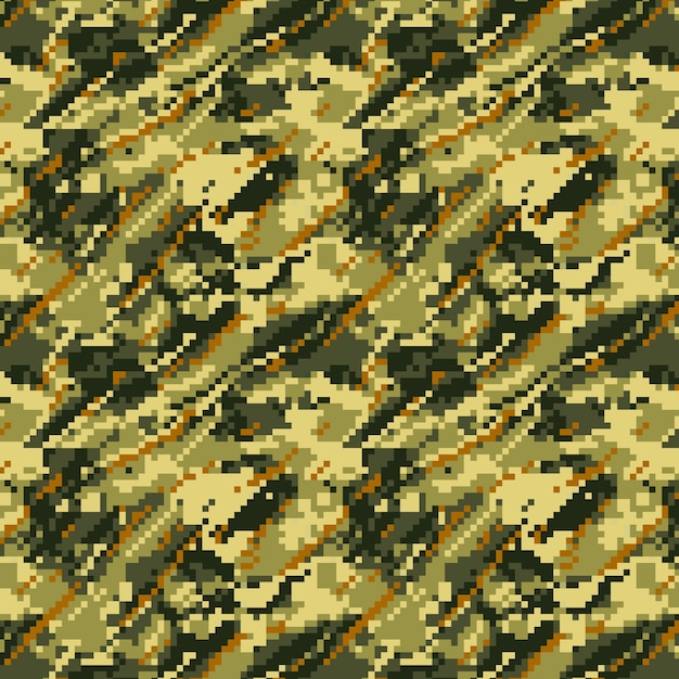 Flat design digital camo pattern