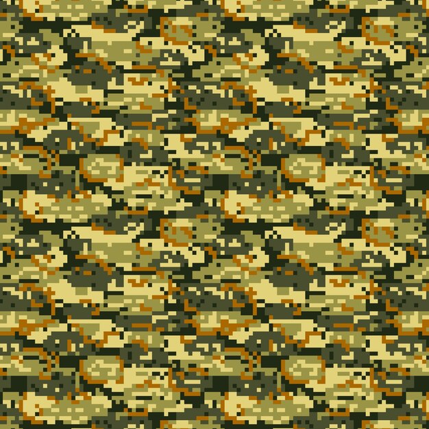 Flat design digital camo pattern