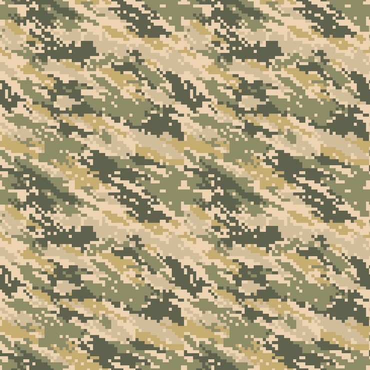 Free Vector flat design digital camo pattern