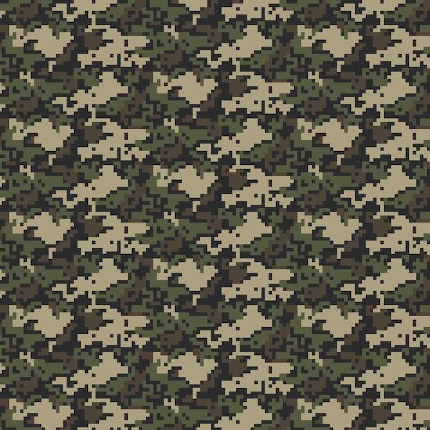 Free vector flat design digital camo pattern