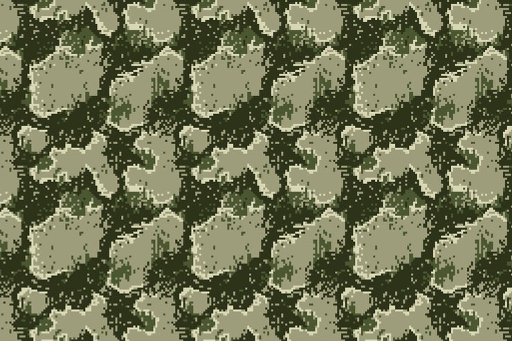 Free Vector flat design digital camo pattern