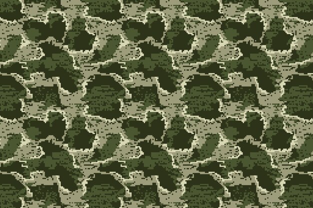 Flat design digital camo pattern