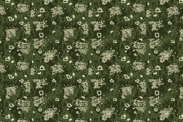 Flat design digital camo pattern