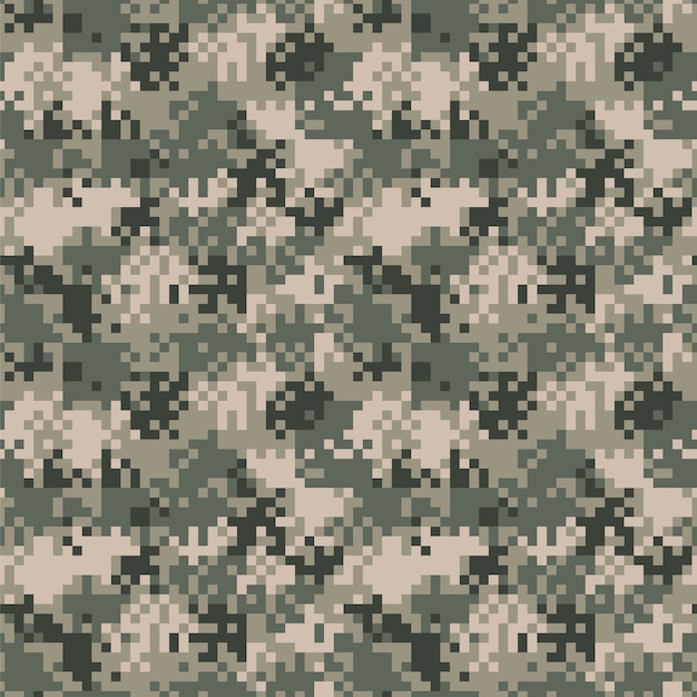 Flat design digital camo pattern