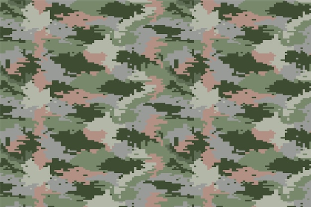 Free vector flat design digital camo pattern