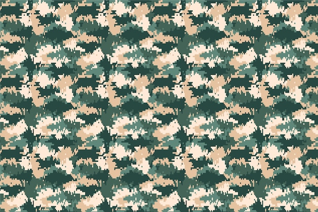 Flat design digital camo pattern