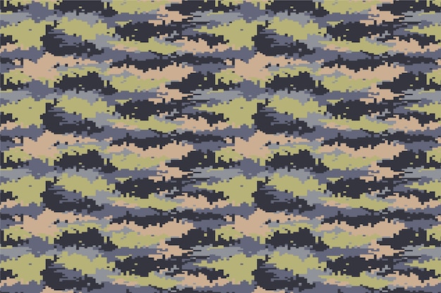 Free vector flat design digital camo pattern