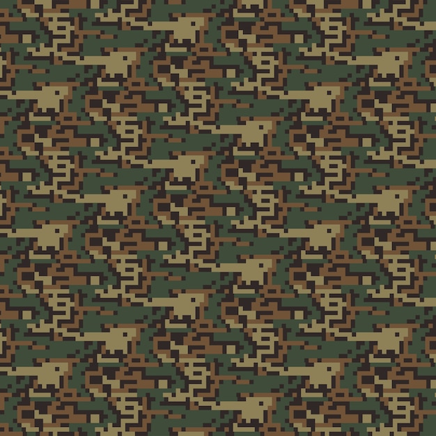 Free vector flat design digital camo pattern