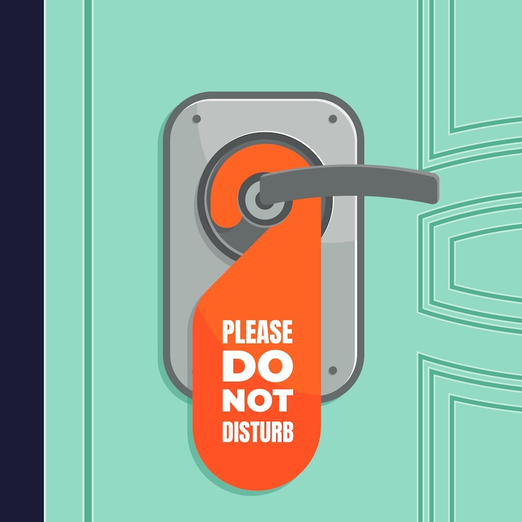 Free Vector flat design do not disturb sign illustration