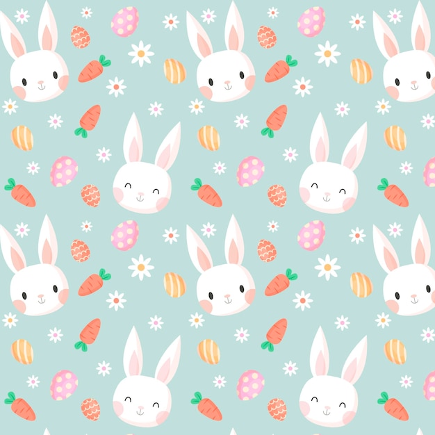 Free vector flat design easter pattern