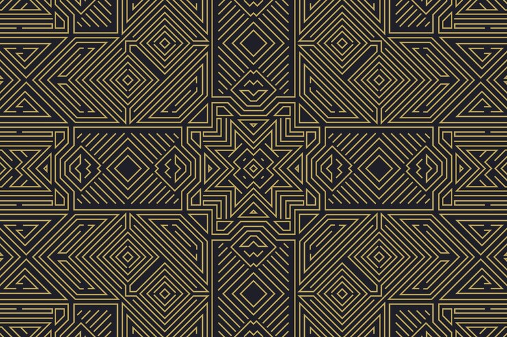 Free Vector flat design elegant art deco background